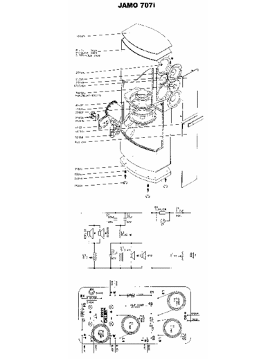 Jamo 707i Schematic and assembly for the passive speakers Jamo 707i.