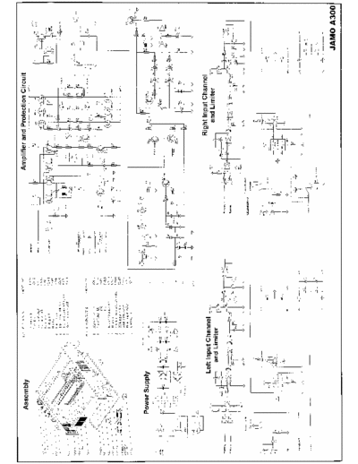 Jamo A300 Schematic for the amplifier Jamo A300.