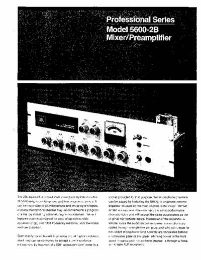 JBL 5600-2B powered mixer