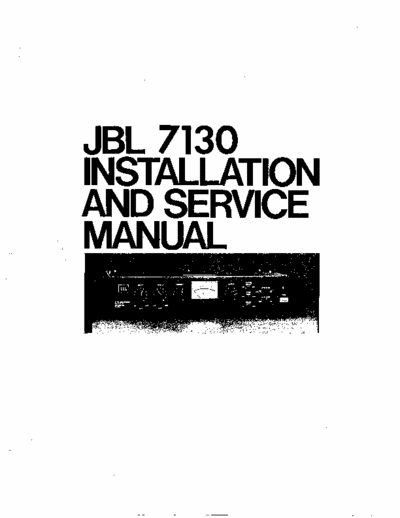 JBL 7130 limiter-compressor