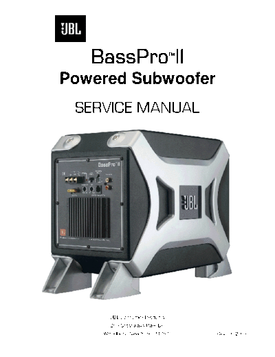 JBL BassProII active subwoofer