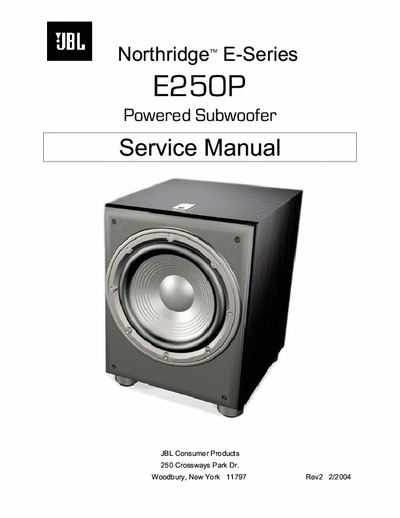 JBL E250P active subwoofer