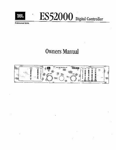 JBL ES52000 digital controller