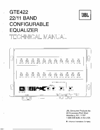 JBL GTE422 equalizer