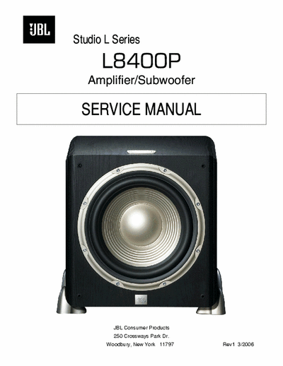 JBL L8400P active subwoofer