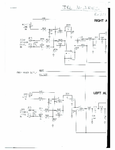 JBL M Series power amplifier