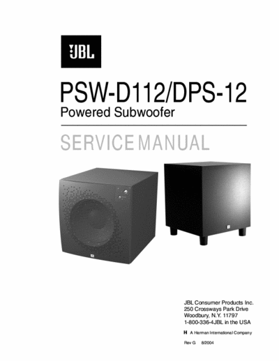 JBL PSWD112 active subwoofer