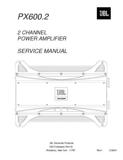 JBL PX600 car amplifier