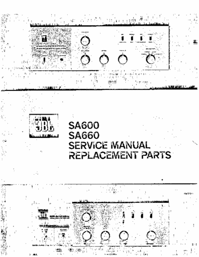 JBL SA600, SA660 integrated amplifier