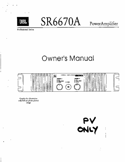 JBL SR6670 power amplifier