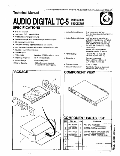 JBL TC5 sound processor