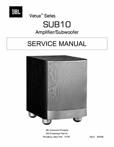 JBL VenueSUB10a active subwoofer