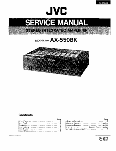 JVC AX550BK integrated amplifier