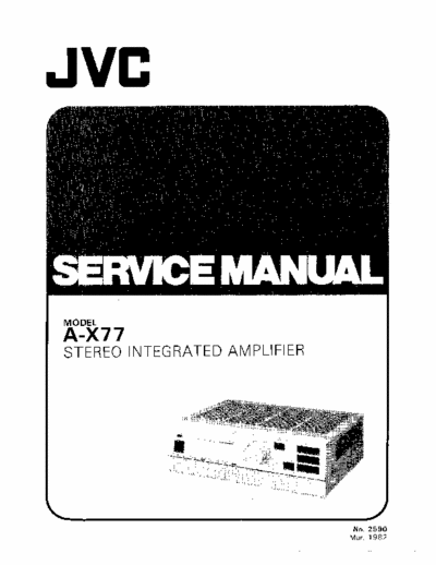 JVC AX77 integrated amplifier