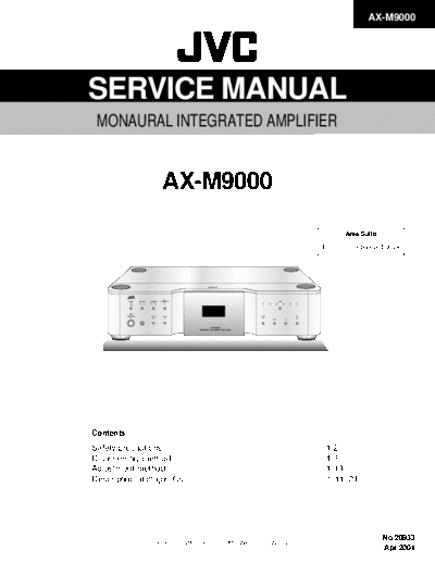 JVC AXM9000E integrated amplifier