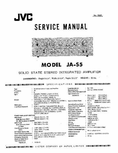 JVC JAS5 integrated amplifier
