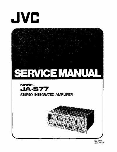 JVC JAS77 integrated amplifier