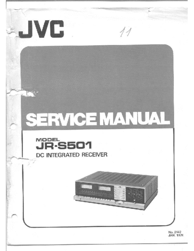 JVC JRS501 receiver