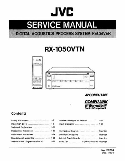 JVC RX1050VTN receiver