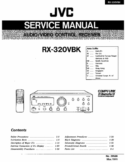 JVC RX320VBK receiver