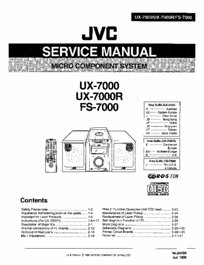 JVC UX7000 audio system