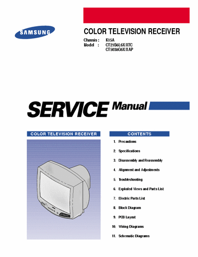 Samsung CT-501 Service manual