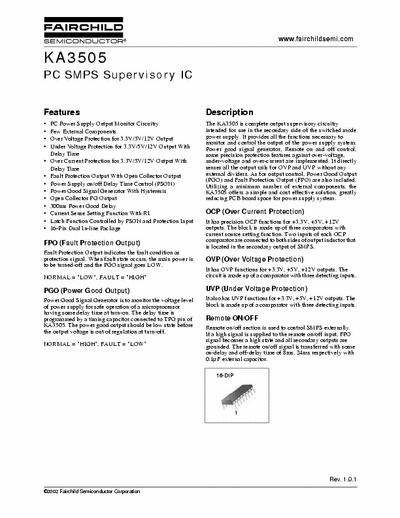 SMPS ATX D DATASHEET