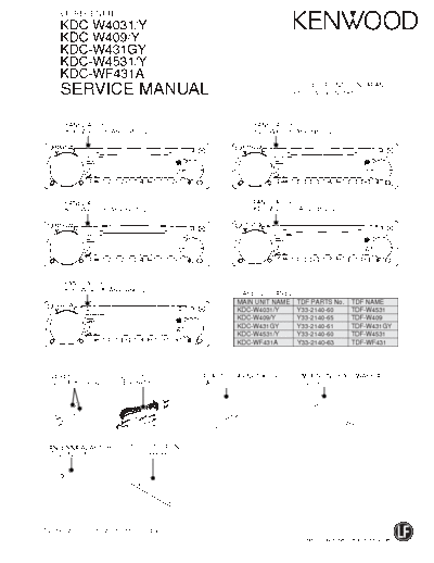 kenwood KDC-W4031 KDC-W4031 service manual