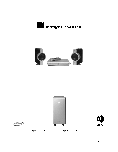 KEF KIT100 user manual