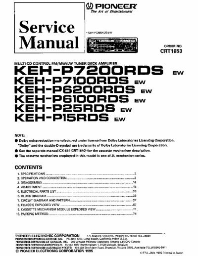 Pioneer KEH-P7200  Pioneer KEH-P7200