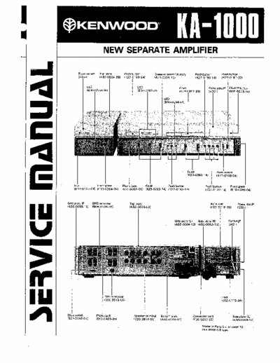 KENWOOD KA-1000 S.M.