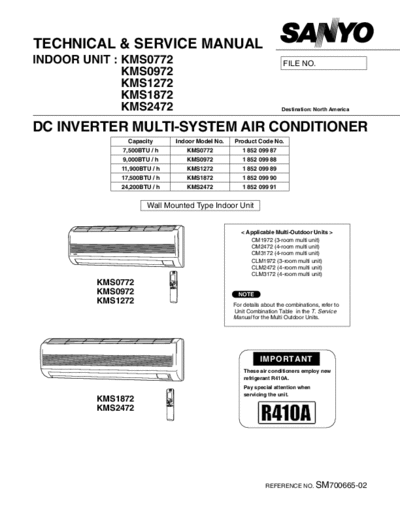 Sanyo KMS Service Manual