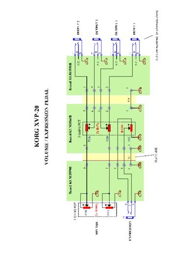 Korg XVP-20 Volume/Expression Pedal - schematic