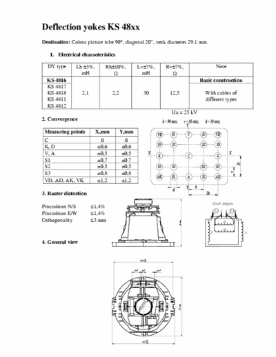 Vilniaus Vingis Deflection Yokes KS48xx Deflection Yokes-Vilniaus Vingis KS48xx