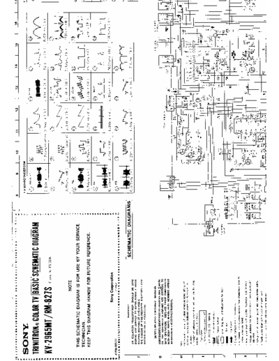 Sony KV-2965MT shematic diagram