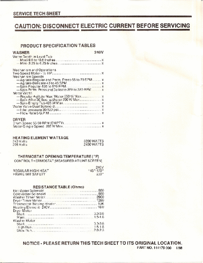 Kenmore  Electrical Diagram for Kenmore laundary system. Get thousands of Manuals online at www.ebooksolutionstore.com