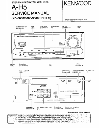 Kenwood AH5 integrated amplifier