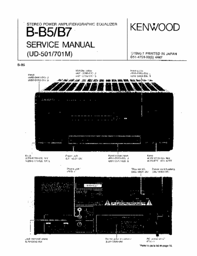 Kenwood BB5 & BB7 powered equalizer