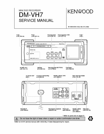 Kenwood DMVH7 mini disk