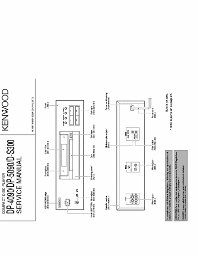 Kenwood DP4090 & 5090 cd