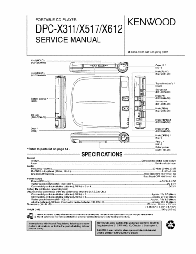 Kenwood DPCX517 discman