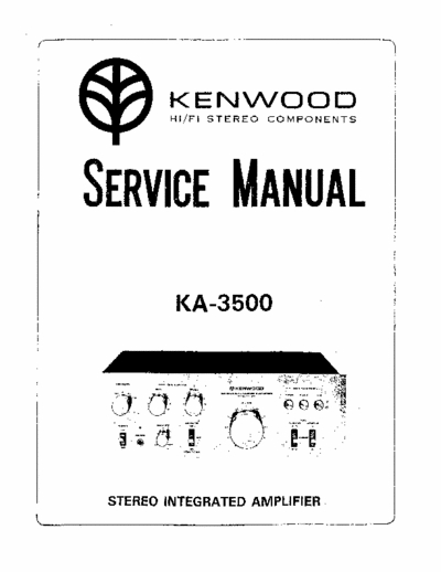 Kenwood KA3500 integrated amplifier