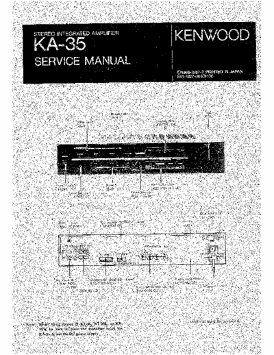 Kenwood KA35 integrated amplifier