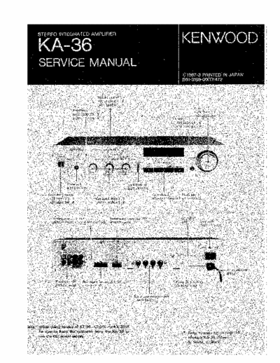 Kenwood KA36 integrated amplifier