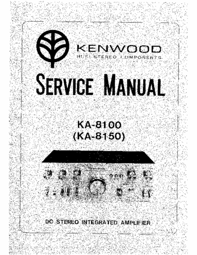 Kenwood KA8100 & KA8150 integrated amplifier