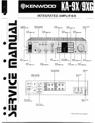 Kenwood KA9X & XG integrated amplifier