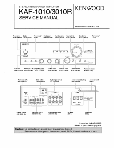 Kenwood KAF1010 & KAF3010 integrated amplifier