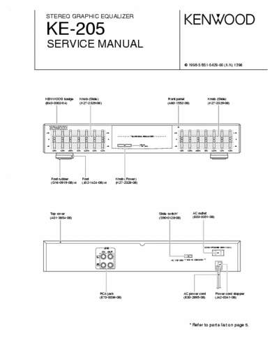 Kenwood KE205 equalizer