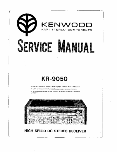 Kenwood KR9050 receiver