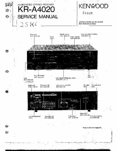 Kenwood KRA4020av receiver